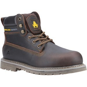 Amblers SBP brown steel toe-cap/midsole safety work boot #FS164