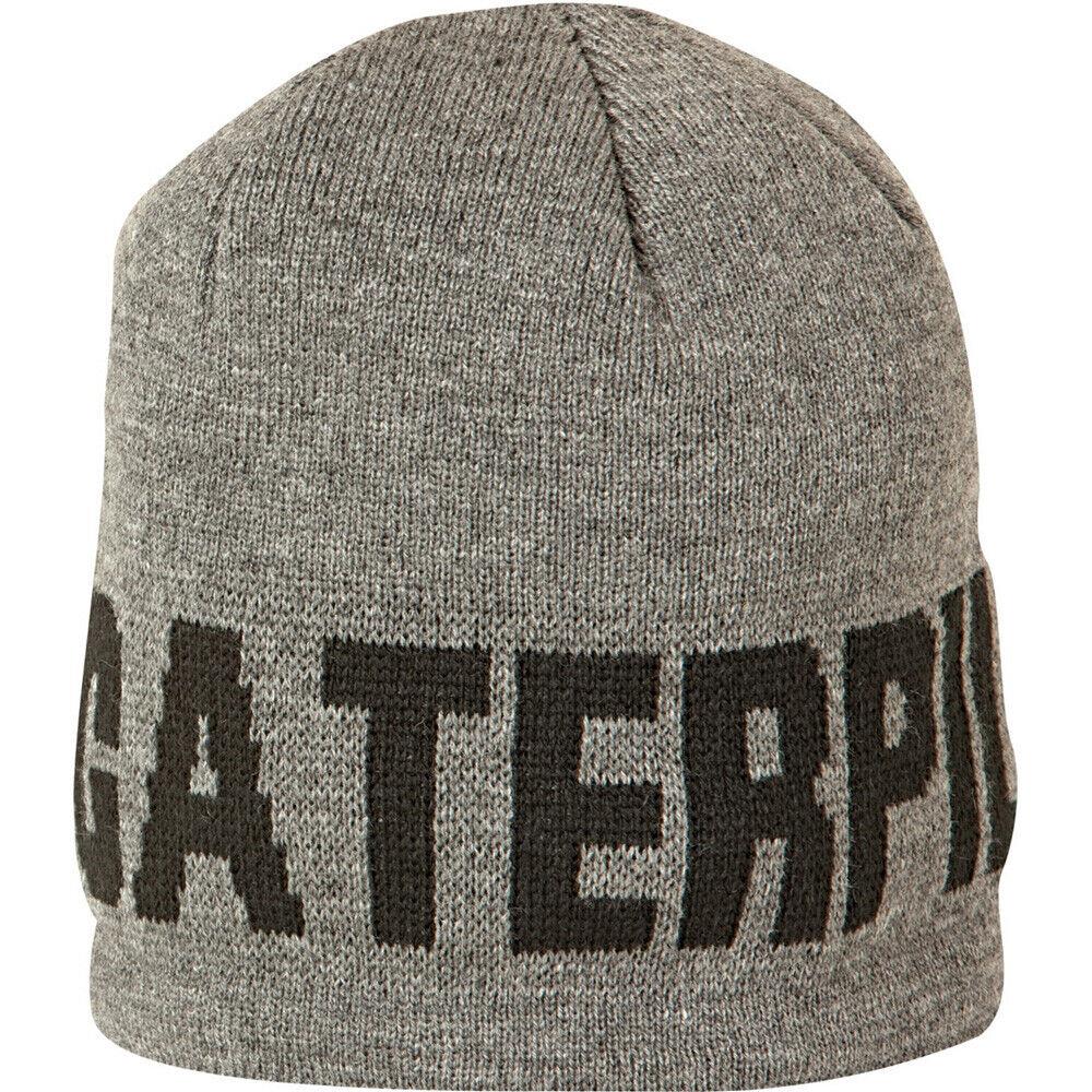 Caterpillar CAT Branded heather grey warm winter beanie hat cap #C1128043