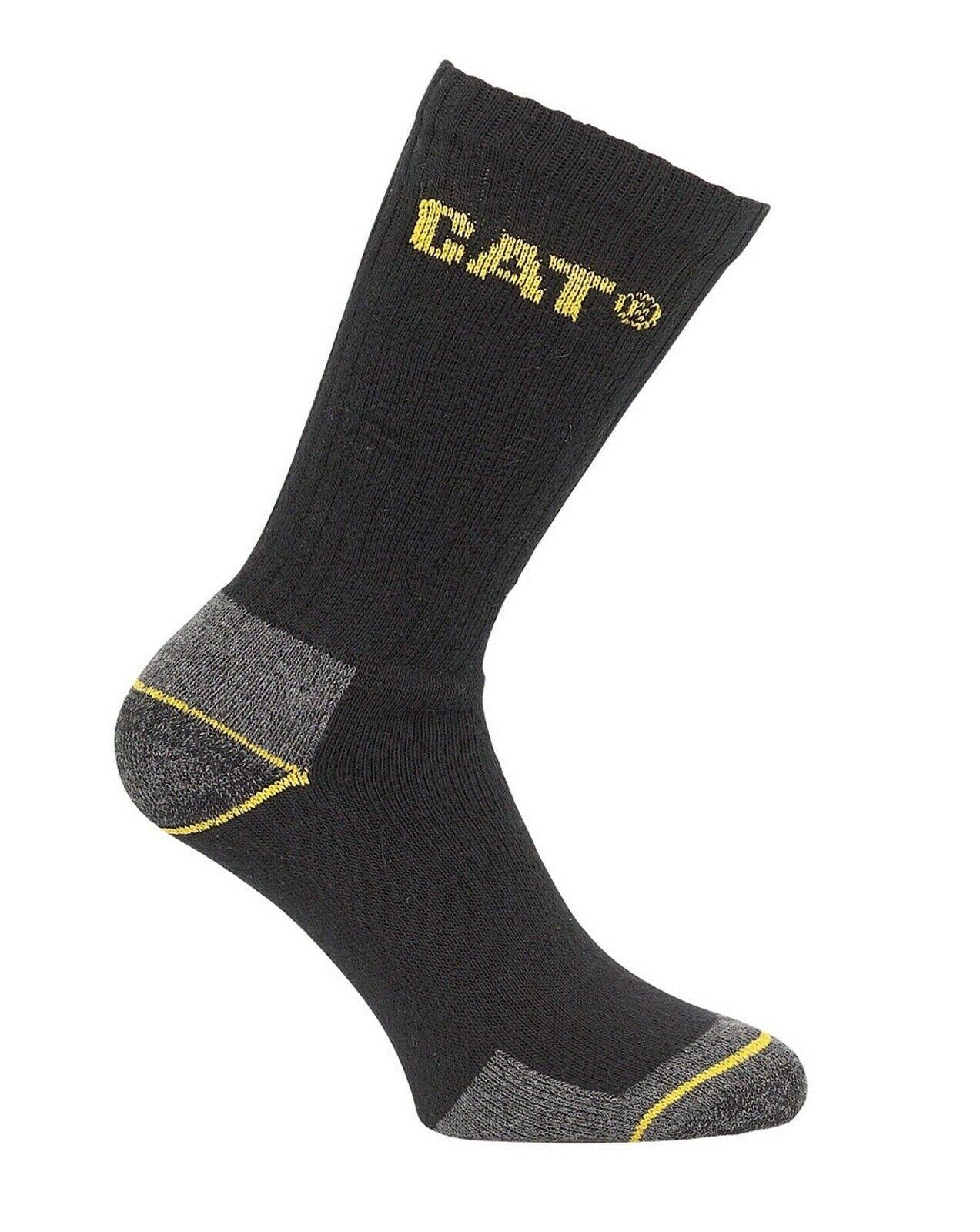 Caterpillar CAT heavyweight crew work sock size 6-10 UK - 3 pair pack