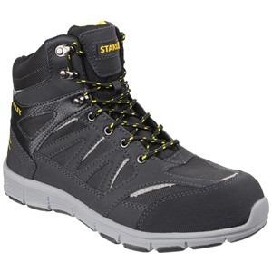 STANLEY Pulse S1P black leather/mesh steel toe-cap/midsole safety boot