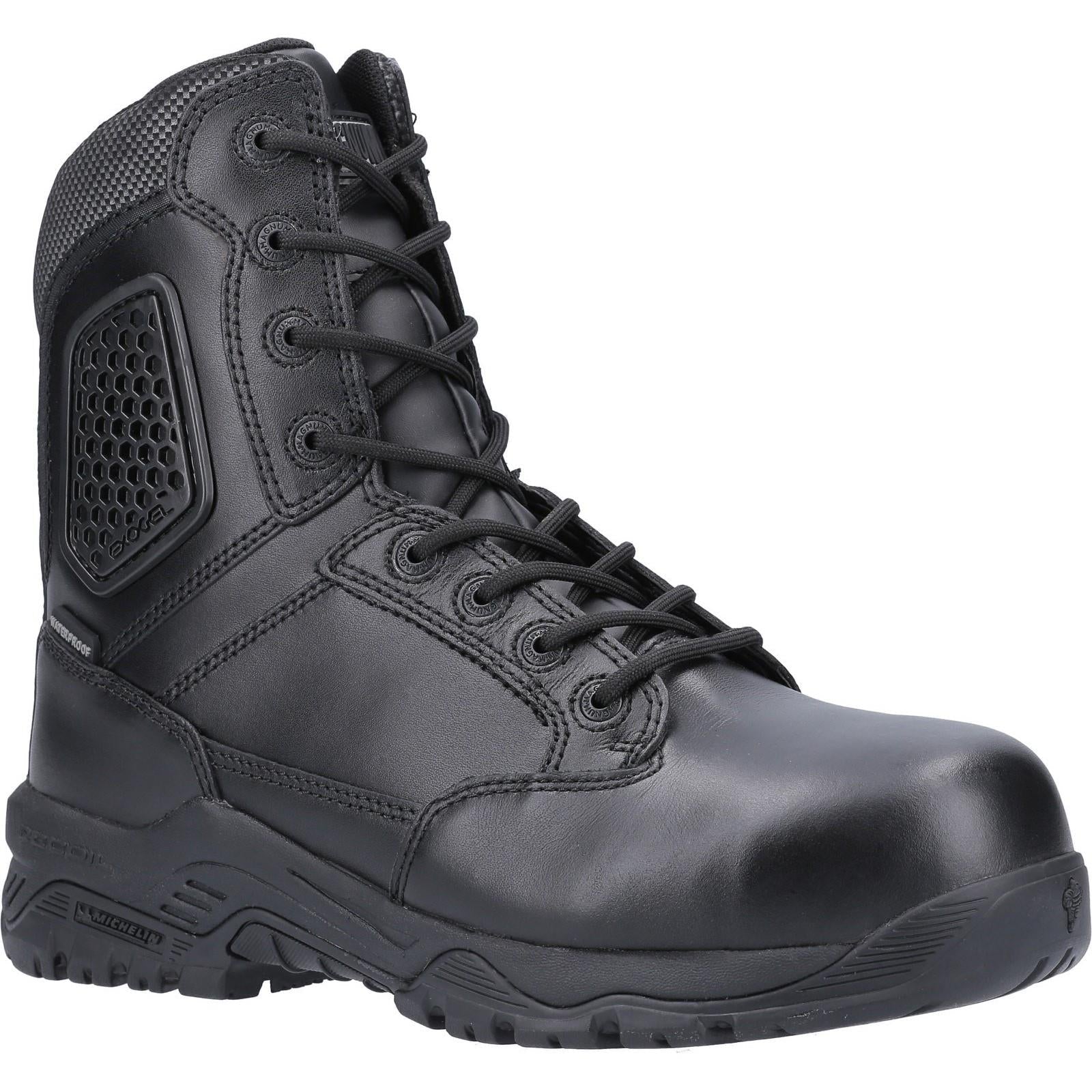MAGNUM Strike Force 8.0 S3 black side-zip waterproof combat safety boot