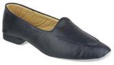 Cincasa Fornells women's black leather lined slip-on classic house slipper