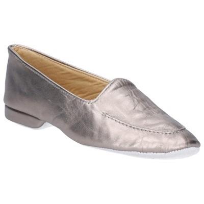 Cincasa Fornells women's pewter leather lined slip-on classic house slipper