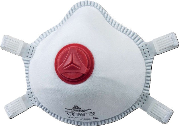 Delta Plus FFP3 Dolomite moulded disposable valved mask - pack 5 #M1300V