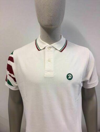 TROJAN TR/8211 Union Jack Italia short-sleeve cotton polo shirt size small