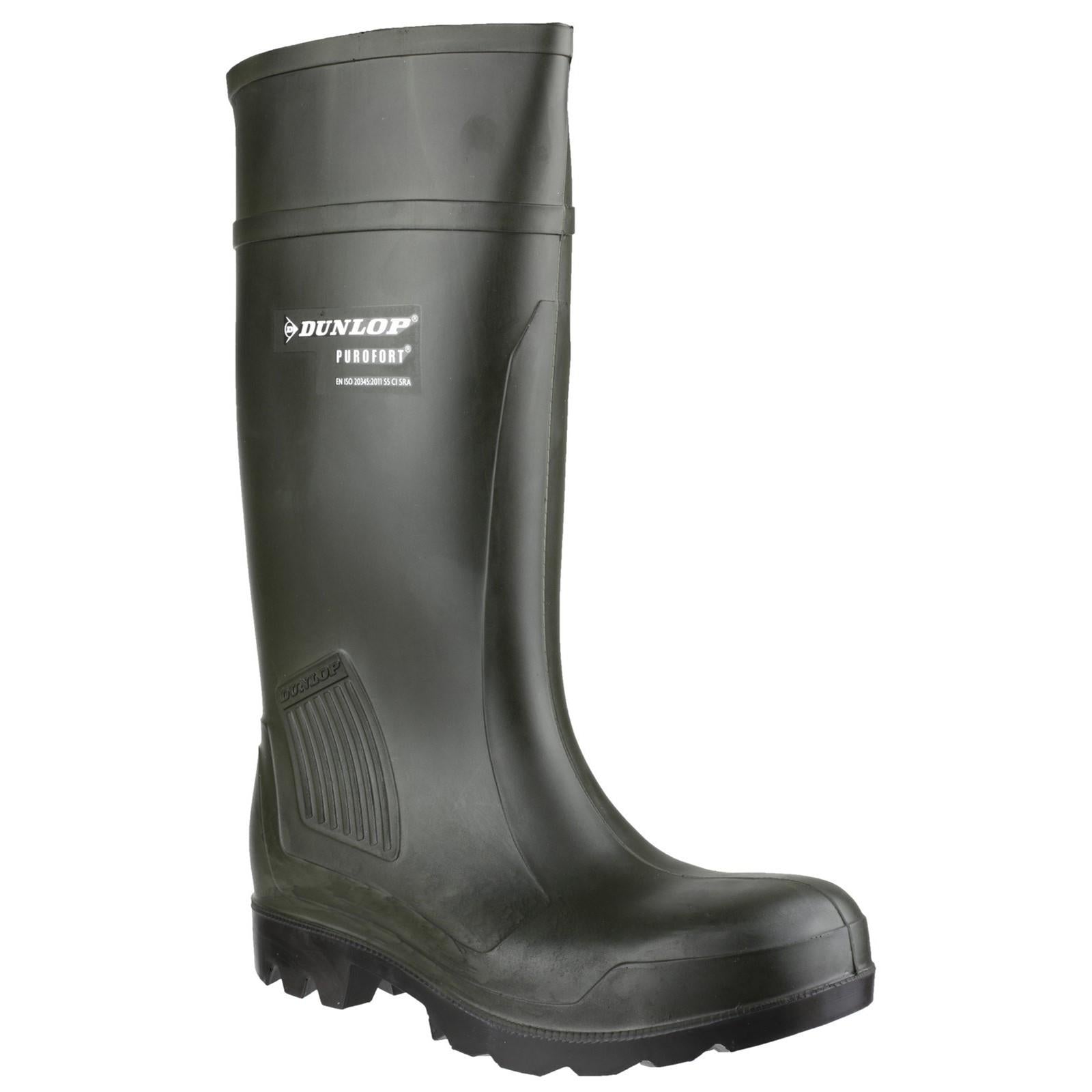 Dunlop Purofort Professional green steel toe/midsole safety wellington #CA462933