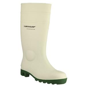 Dunlop Protomastor white food-trade pvc/nitrile steel toe safety wellington boot #171BV