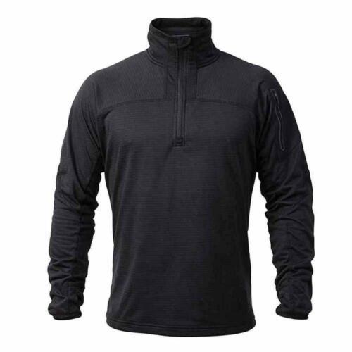 Apache ATS  men's black quarter-zip mid-layer technical knit fleece