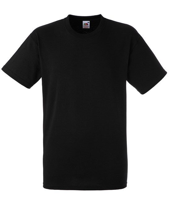 Fruit of the Loom Heavy 195g 100% cotton black T-shirt