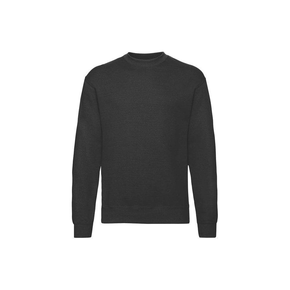 Fruit of the Loom black classic 80/20 set-in sweatshirt size XL