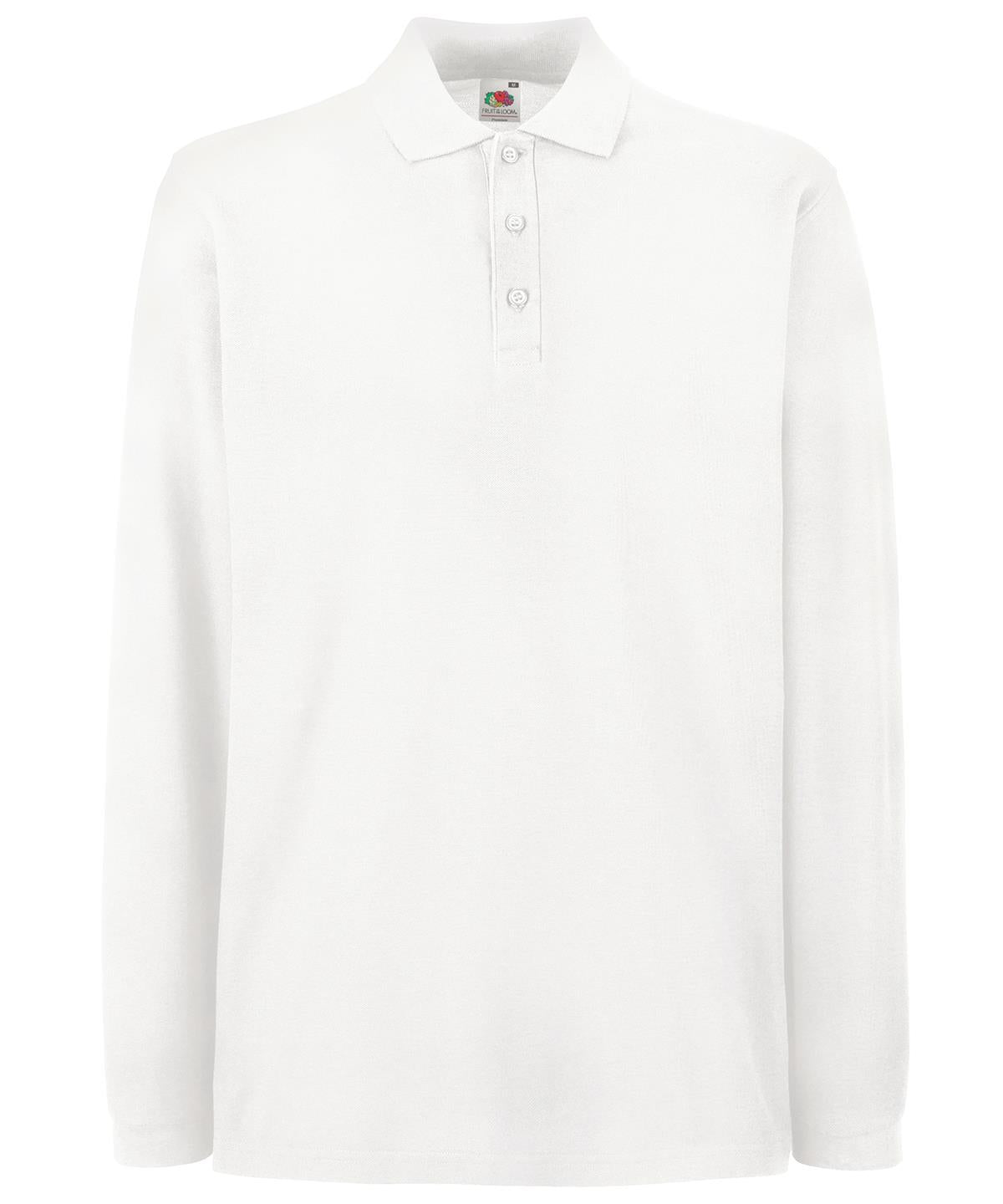 Fruit of the Loom premium long sleeve polo shirt