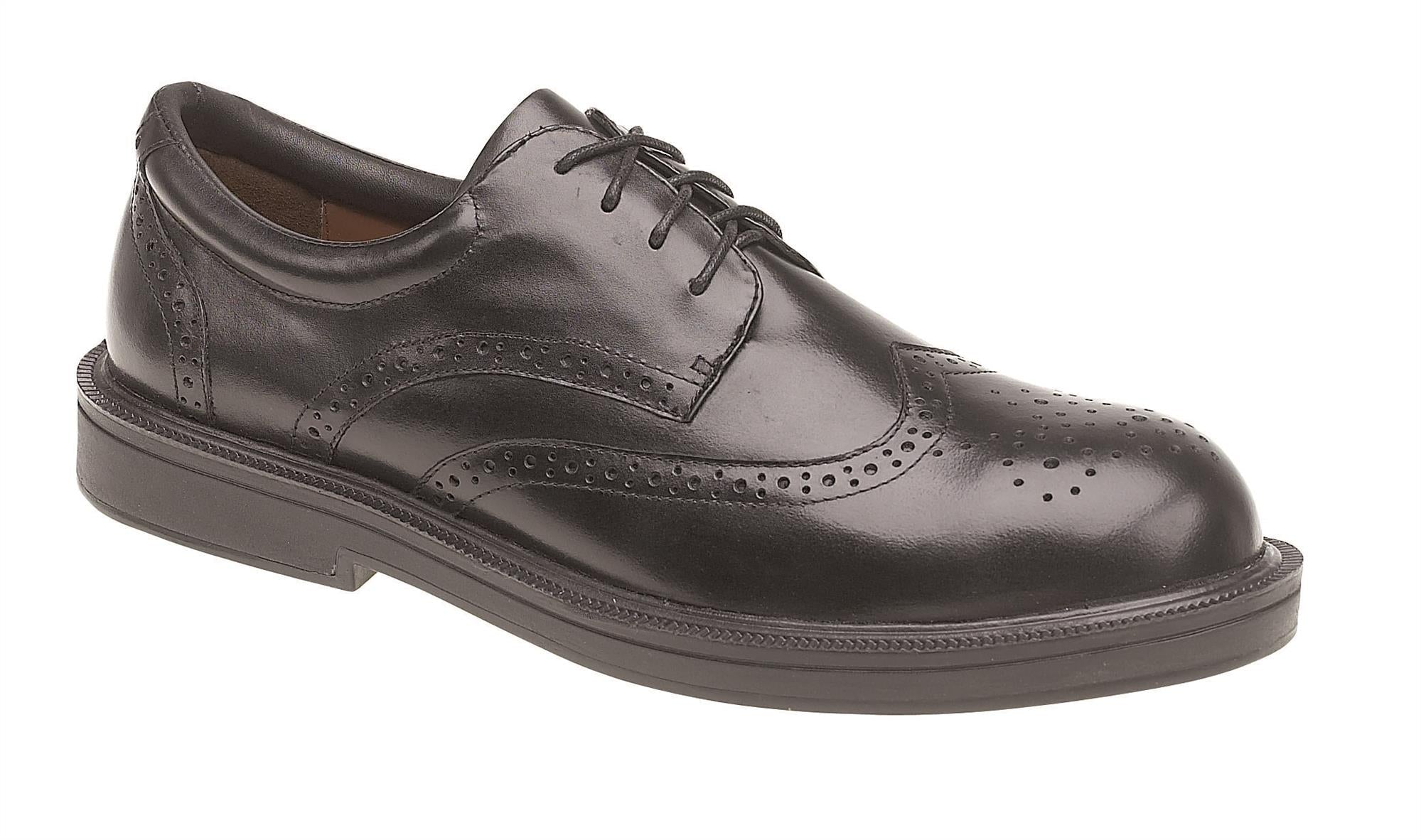 Himalayan S1P black brogue composite toe/midsole metal-free safety work shoe #9810