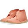Coral desert boots