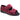 GBS Brompton unisex burgundy touch-fasten adjustable extra wide-fit medical slipper