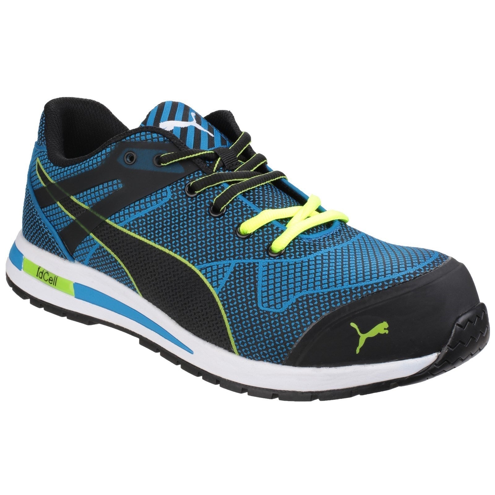 Puma Blaze Knit Low S1P fibreglass toe-cap safety trainer shoe with midsole