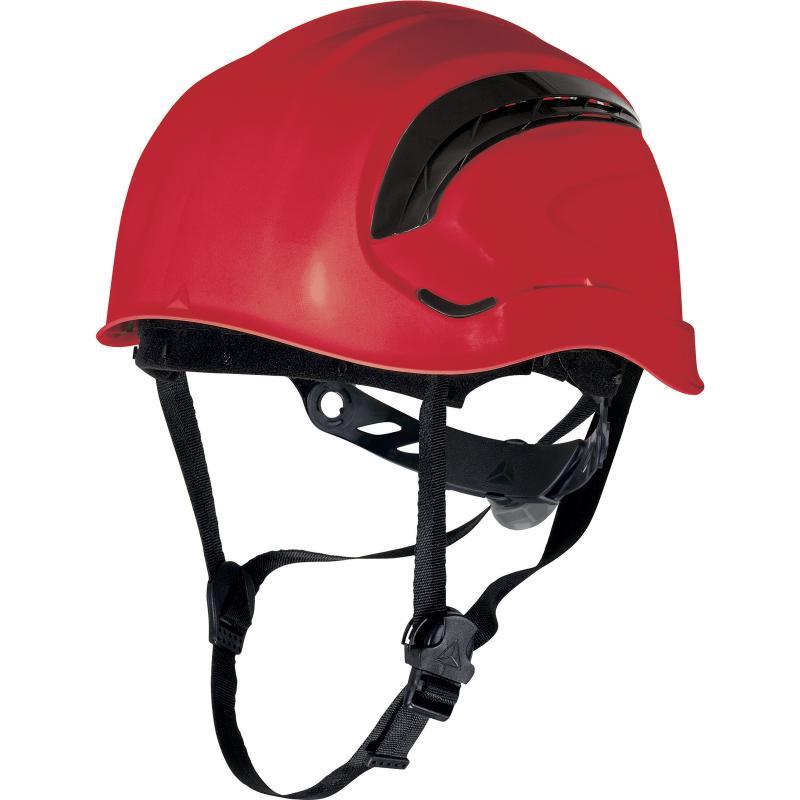 Delta Plus GRANITE WIND red ABS vented chin-strap safety helmet hard hat