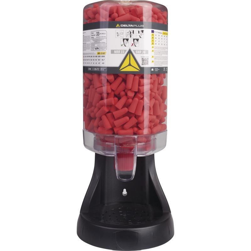 Delta Plus Conic disposable polyurethane foam earplugs SNR 36dB (500 pair dispenser)