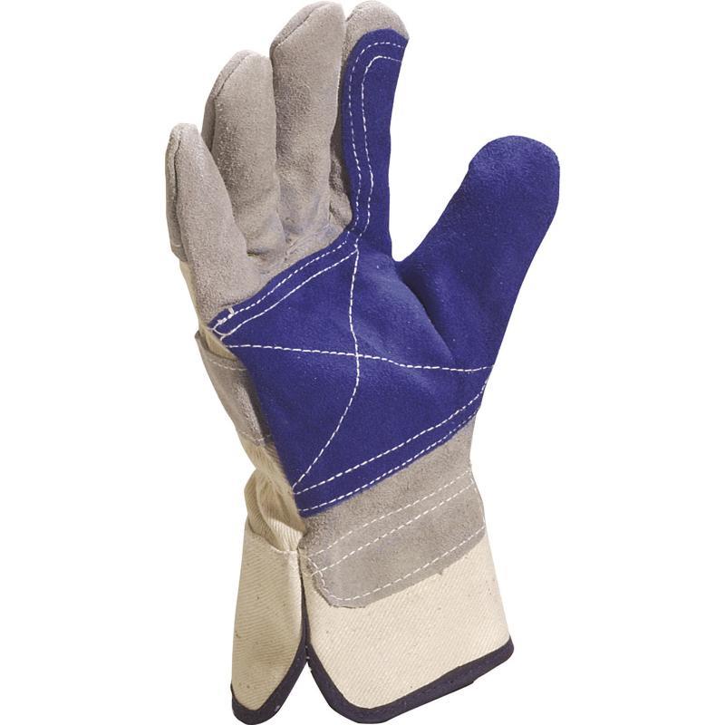 Delta Plus cowhide leather double-palm rigger work glove #DS202RP