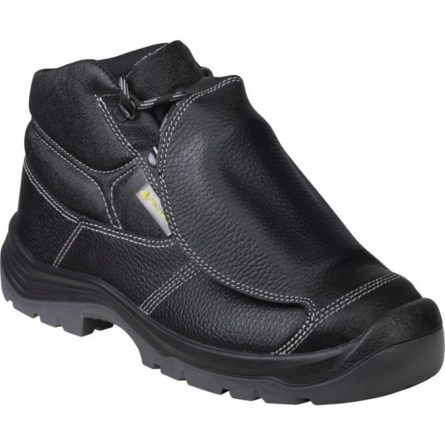 Delta Plus Miwa S3 black leather metatarsal steel toe/midsole safety work boot
