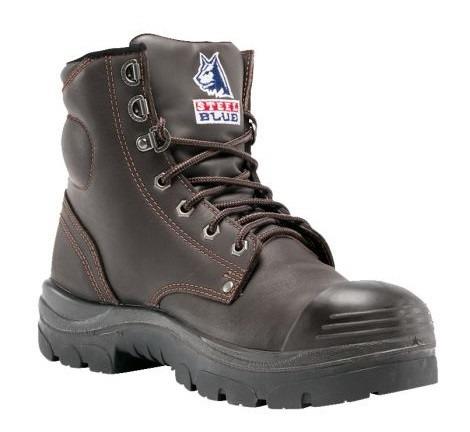 Steel Blue Argyle Bump S3 claret leather steel toe/midsole scuff-cap safety work boot
