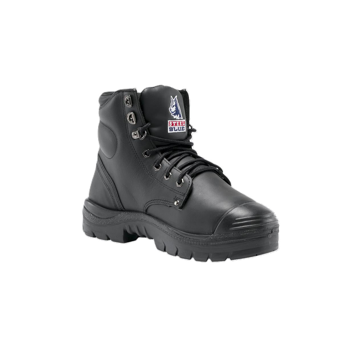 Steel Blue ARGYLE S3 black leather metatarsal steel toe/midsole safety work boot 382802