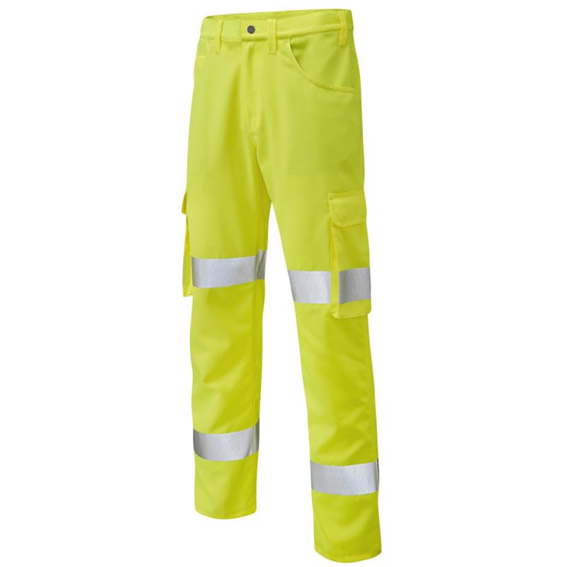 Leo Yelland high-visibility ISO20471:1 lightweight polycotton cargo work trouser