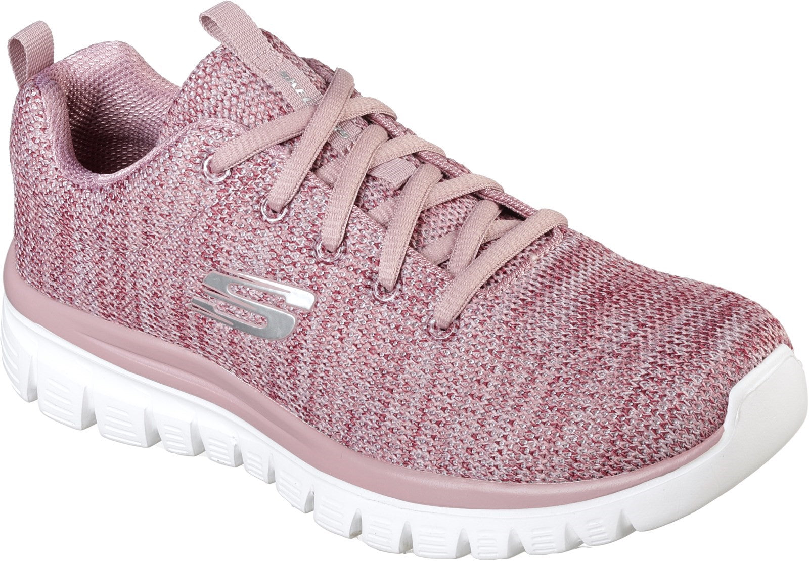 Skechers Graceful Twisted Fortune women's mauve vegan trainer #SK12614