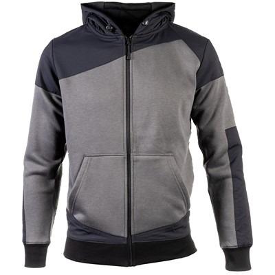 Caterpillar CAT Trade men's grey/black full-zip hooded work sweatshirt #1910159