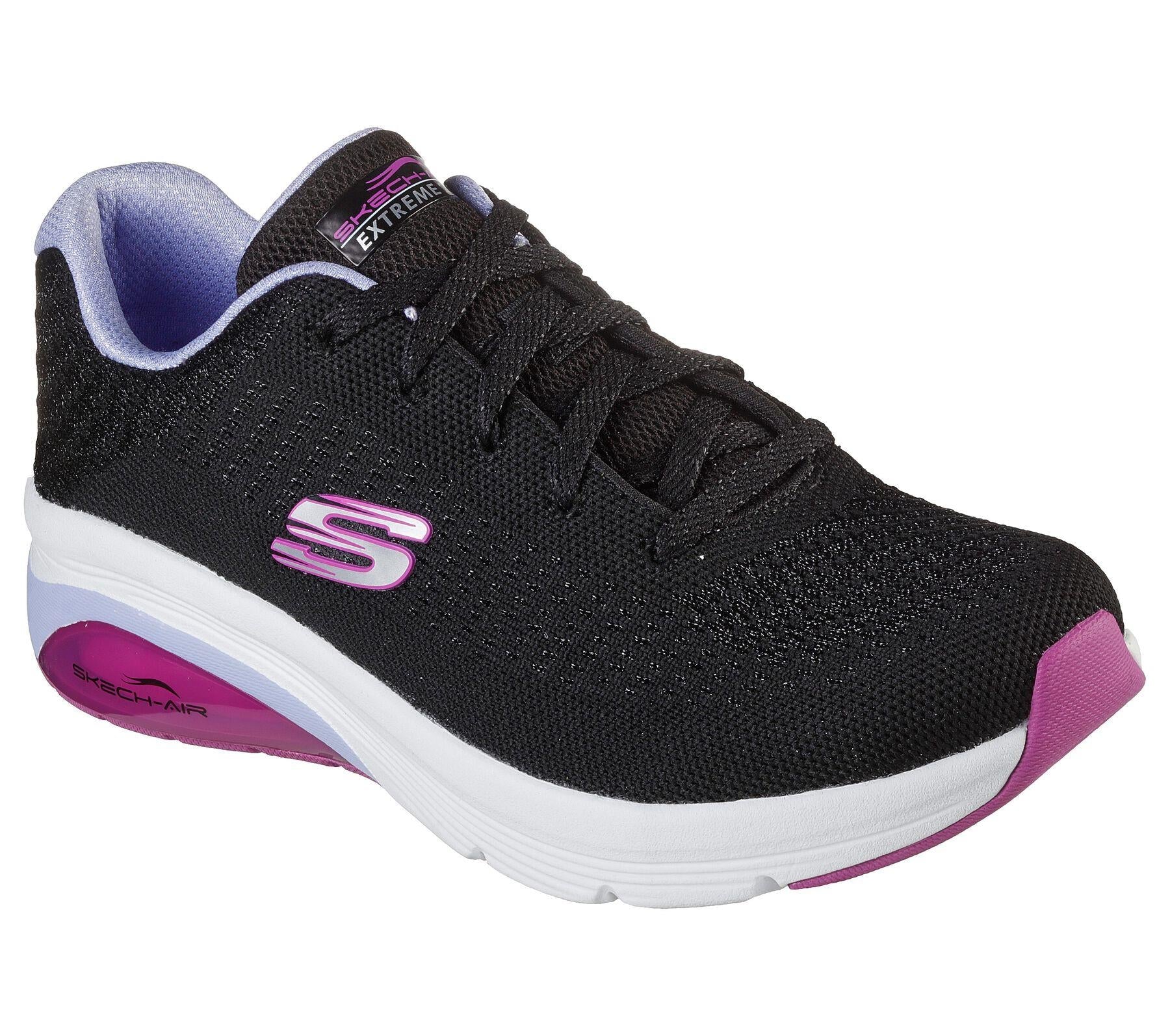 Skechers Skech Air Extreme Classic Vibe women's black memory-foam trainer #SK149645