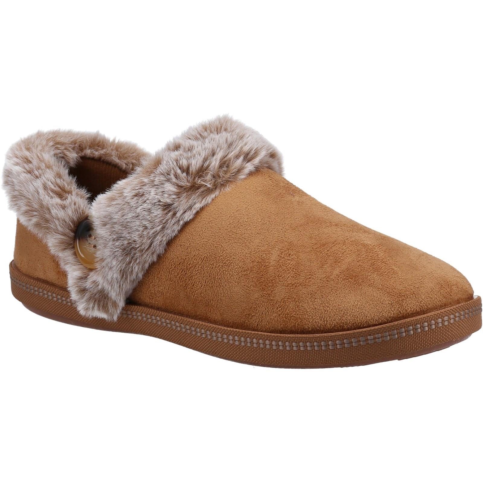 Skechers Cozy Campfire Fresh Toast women's chestnut warm-lined slipper #SK167219