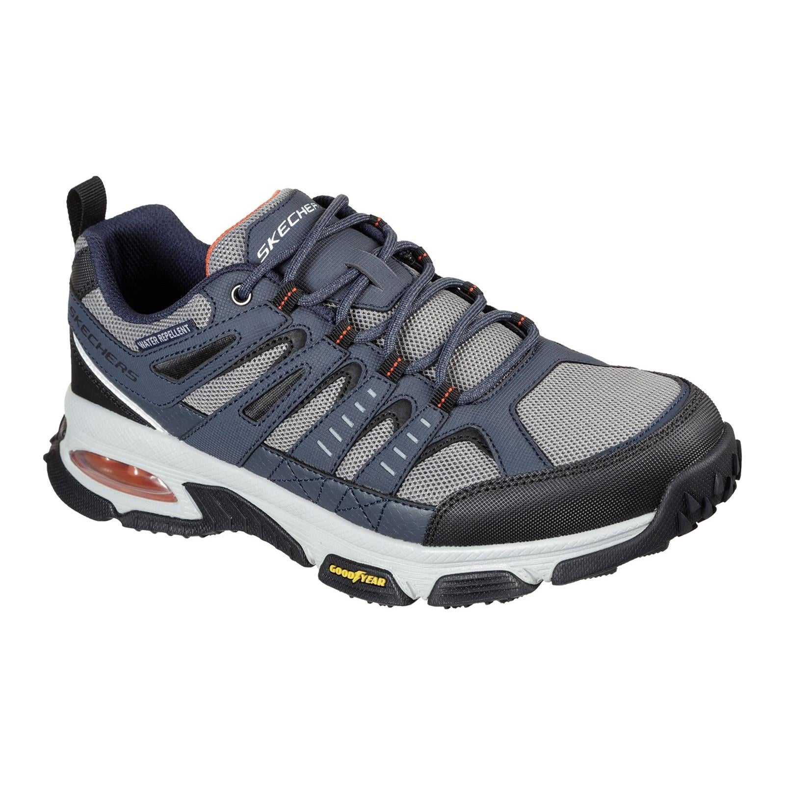 Skechers Skech-Air Envoy Bulldozer men's navy/grey hiking trail trainer #SK237214