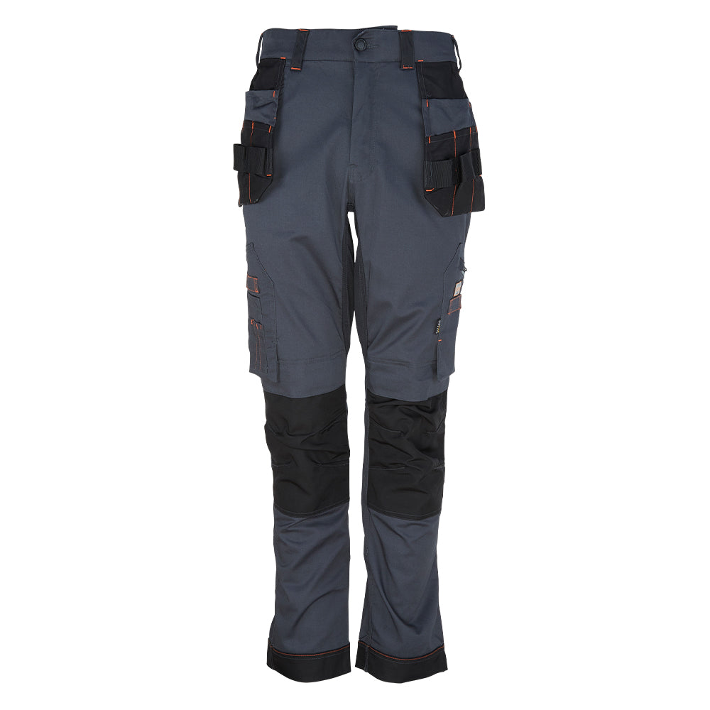Unbreakable Reflex Pro stretch polycotton holster grey work trouser #U225