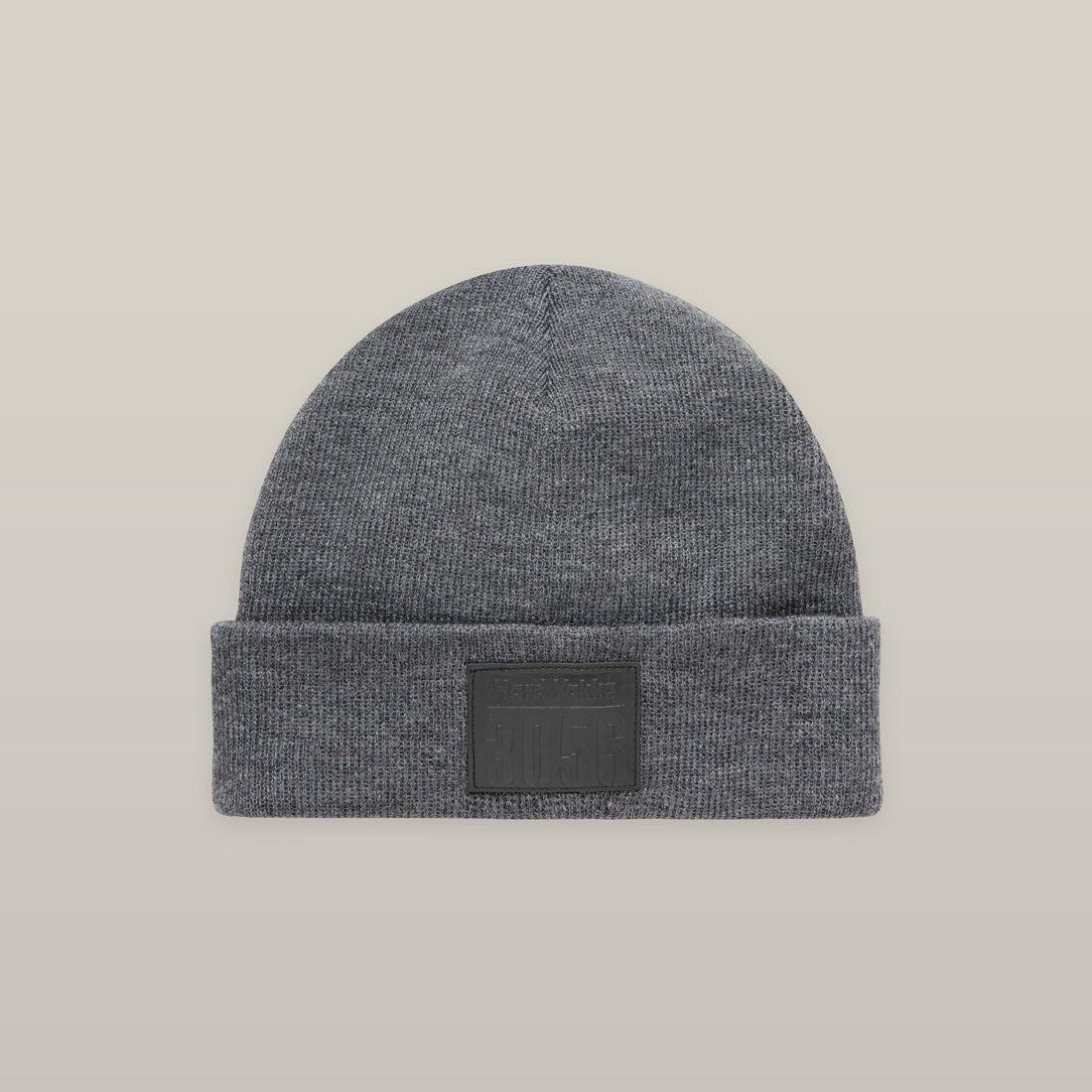 Hard Yakka grey acrylic warm beanie cap #3056