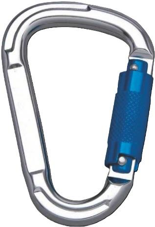 Delta Plus 22mm opening auto-lock steel karibiner hook - pack of 2 #AM025