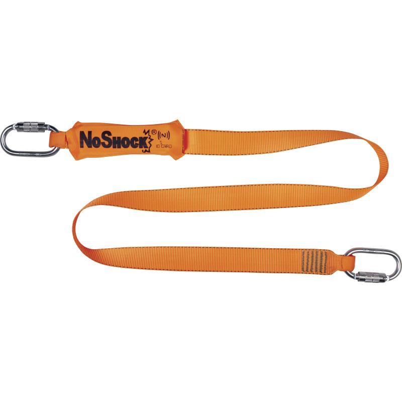 Delta Plus 2m webbing lanyard with carabiners & shock absorber #AN203200ZZ