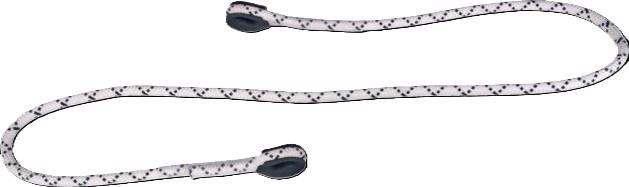 Delta Plus 1 metre braided rope lanyard with thimble loop ends