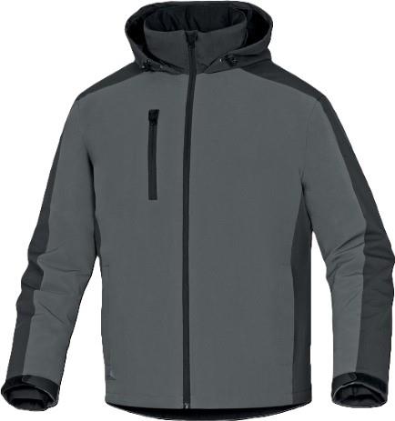 Delta Plus Vigo grey water-repellent fleece-lined stretch work jacket