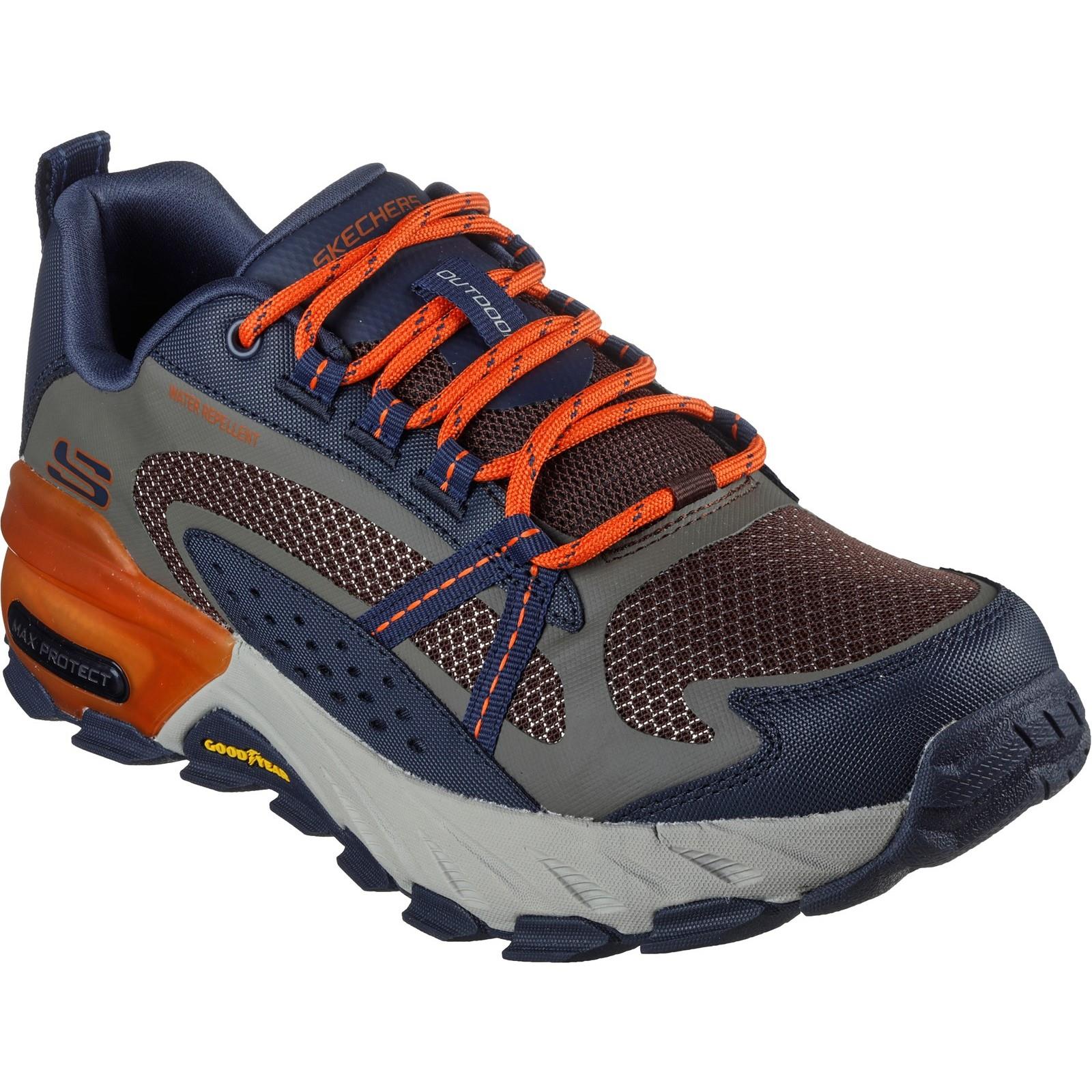 Skechers Max Protect men's navy/multi memory-foam trainer #SK237303