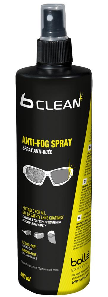 Bolle anti-fog spectacle cleaner spray - 500ml spray pump