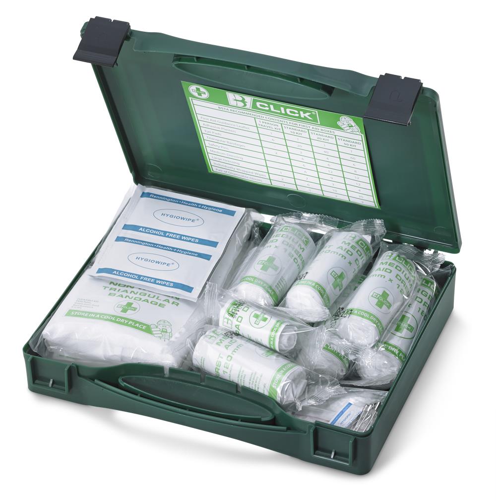 Click Medical 1-10 person first aid kit refill -plastic box not included