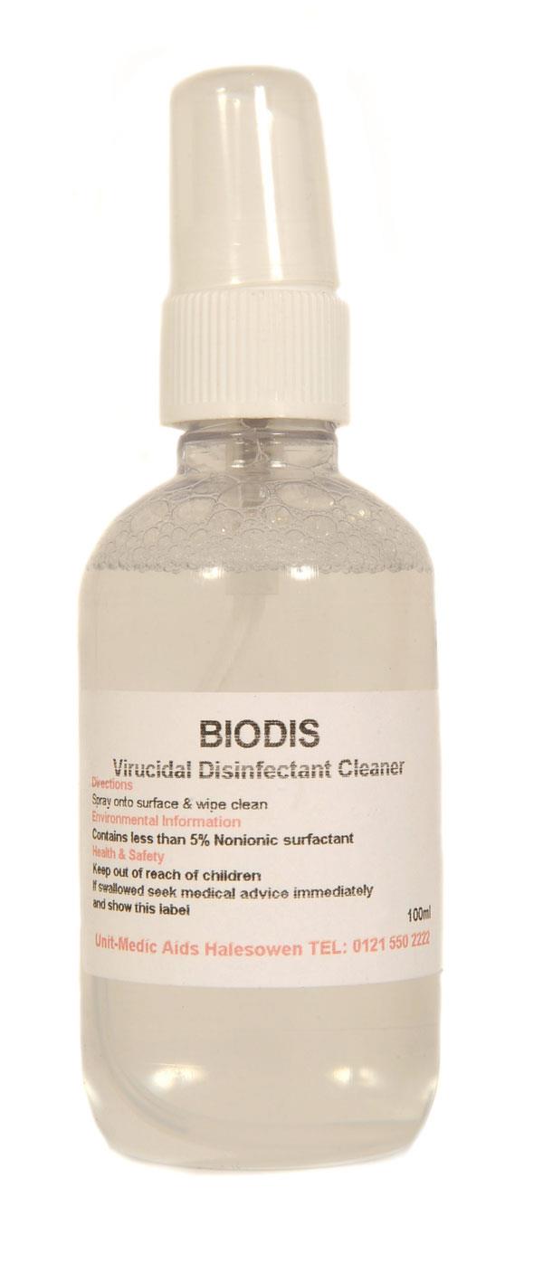 Biohazard/virus/body-fluid disinfectant spray - 30ml bottle