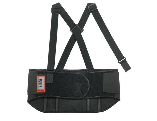Ergodyne elasticated black back support with detachable braces #EY1600