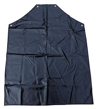 Black pvc 42'x36' waterproof heavyweight bib apron - ties not included - pack 10