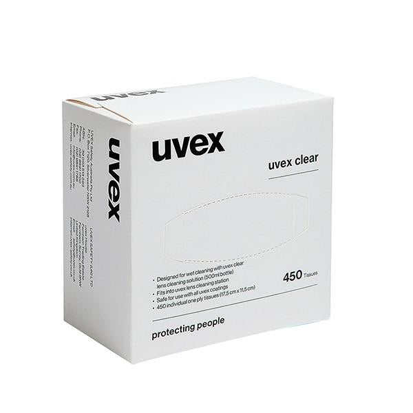 Uvex lens cleaning tissues - pack 450
