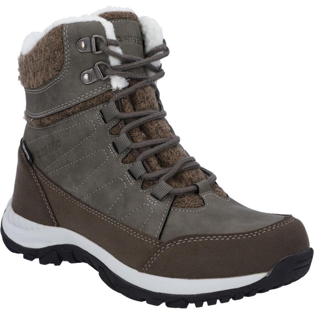 Hi-Tec Riva Mid women's beige waterproof outdoor trail walking hiking boot