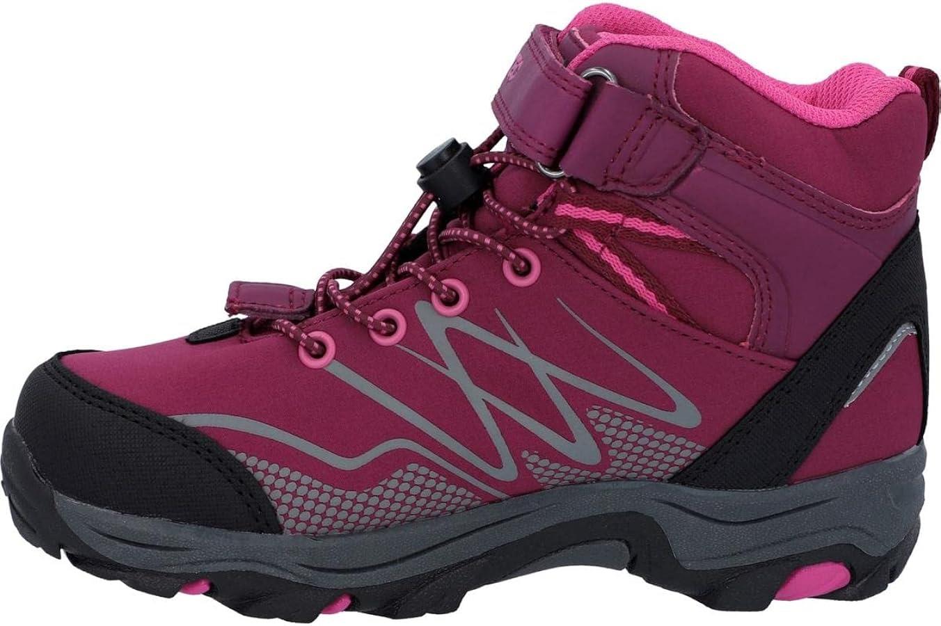 Hi-Tec Blackout Mid kid's dark rose/fuschia vegan waterproof boot size 3.5 UK