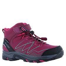 Hi-Tec Blackout Mid kid's dark rose/fuschia vegan waterproof boot