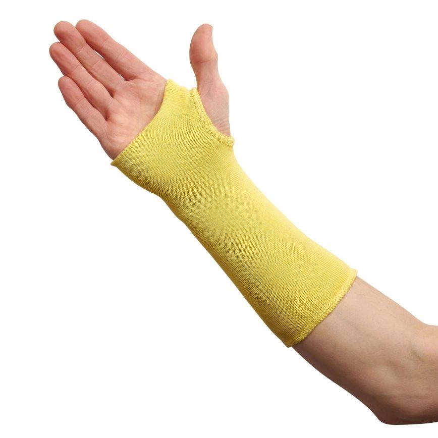 Warrior yellow 13G HPPE/Glass liner size 22, protective cut D sleeve #0112DWSL020