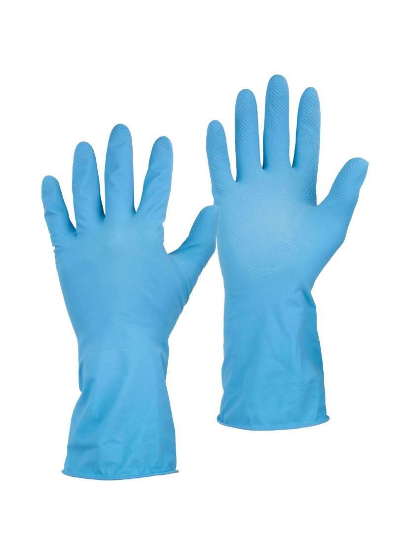 Warrior blue 30cm household food-safe washing-up gloves (12 pairs)