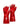 Warrior red PVC 16" industrial work gauntlet (6 pairs) #GL205